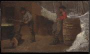 Eastman Johnson The Sugar Camp oil